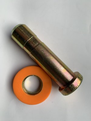 Zoom bild av åspinne + Låsring för Gavelskydd 1U0740